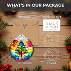 Christmas Ornaments 2025 Faux Stained Glass Effect, Christmas Tree Ornaments - Image 5