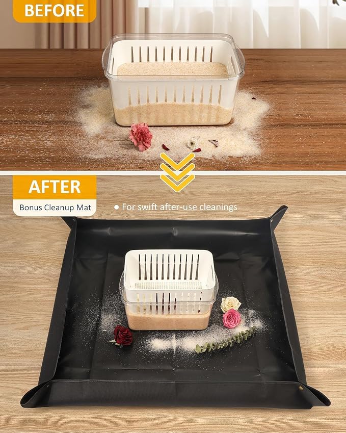 wisedry 10L Silica Gel Flower Drying Box, One Step Retrieve Dried Flowers - Image 5