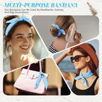 Suhine 100% Cotton Solid Bandanas Blank Bandanas Multifunctional Headband Scarf - Image 4