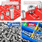Manalete Thread Checker, Nut and Bolt Thread Checker, Screw Size and Thread - Image 5