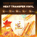 Tintnut Yellow Flame Heat Transfer Vinyl, stretch washable, suitable - Image 3