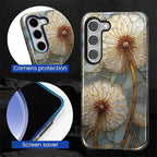 for Samsung Galaxy S23 Plus Case, Dandelion Stained Glass Pattern Glossy 2 in 1 - Image 6