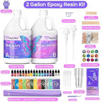 HeyClear 2 Gallon Epoxy Resin Kit Crystal Clear, Hard 2 Part Epoxy and Hardener - Image 4