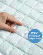 YnM Cooling Weighted Blanket for Adults, 25lbs Heavy Bed Throw for One Person - Image 5