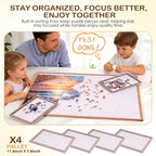 Puzzle Board for 1500 Pieces, Foldable Jigsaw Puzzle Board 35.4" x 26.18" - Image 5