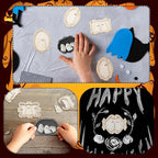 Simgoing 12 Set Wood Ghost DIY Frames Decorating Craft - Image 6