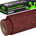 VINYL FROG Maroon Glitter HTV Vinyl Roll 10" x8ft Shimmer Iron on Vinyl | Wine by VINYLFROG