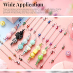 Tondiamo 24 Pcs Beadable Keychain Bars Bulk Blank DIY Metal Beaded Keychain - Image 6