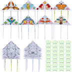 32 Pieces DIY Blank Painting Kites Bulk Kit 23.6 Inch Flying Kites by Unknown