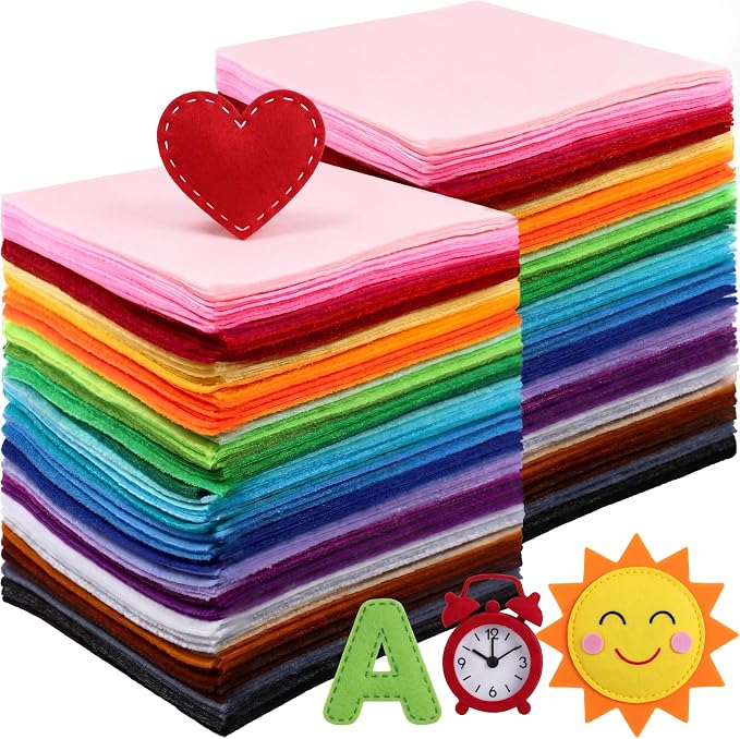 Moukeren 460 Pcs 12 x 12 Inch Felt Sheets Bulk by Moukeren
