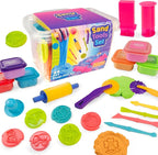 Carolart Sand and Dough Tools Set, 6 Color Cloud Sand Sensory Kit by Carolart