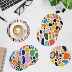 EWJRNSF 8 PCS Diamond Art Coasters Kit, Small Diamond Painting Coasters - Image 5