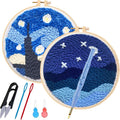 Allazone Punch Needle Embroidery Starter Kits, Pattern Punch Needle Kits by Allazone