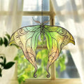 Green Luna Moth Acrylic Suncatcher by Unknown