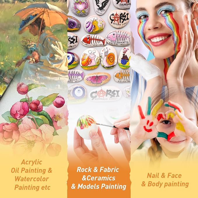 AROIC Small Paint Brushes Bulk, Acrylic Paint Brush - Image 7