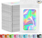 JETMORE 300 Pcs Mylar Bags, Smell Proof Bags Foil Pouch, Holographic Resealable by Jetmore
