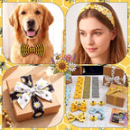 Hosuly 40 Pcs Bee Quilting Fabric Honey Bee Daisy Honeycomb Sunflower Quilting - Image 6