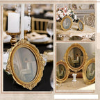 Wonderjune 3 Pcs Vintage Picture Frames Antique Set Baroque Ornate Gold Arched - Image 4