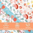 Aubliss 8pcs Fat Quarter Fabric Bundles Quilting Cotton Craft Fabric Pre-Cut - Image 5