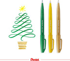 Pentel Fude Touch Sign Pen, Felt Pen Like Brush Stroke - Image 4