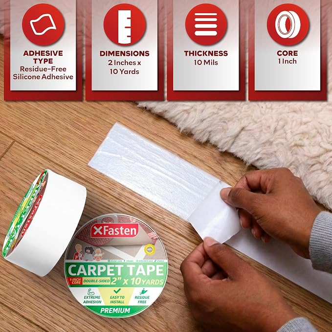 XFasten Double-Sided Carpet Tape - Image 3