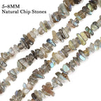 456 PCs Natural Chip Stone Beads, 5-8mm Irregular Multicolor Gemstones Loose - Image 3
