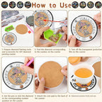 Gemozaic 8PCS Halloween Diamond Art Coasters Kit - Image 8