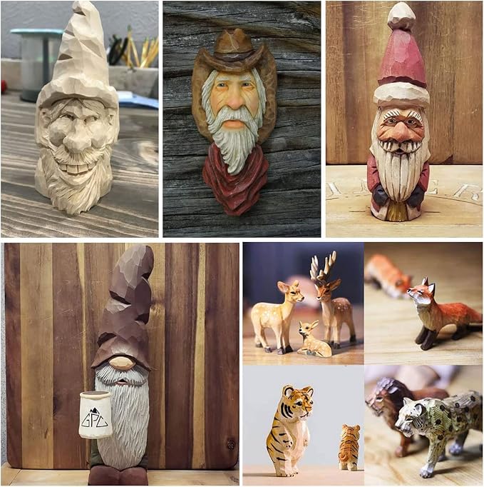 40PCS Basswood Carving Blocks, Unfinished Wood Squares Wooden Blocks - Image 3