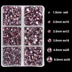 4000Pcs Mixed Size Hot Fix Round Crystals Gems Glass Stones Hotfix Flat Back - Image 3
