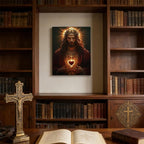Framed Sacred Heart of Jesus Wall Art - Image 6