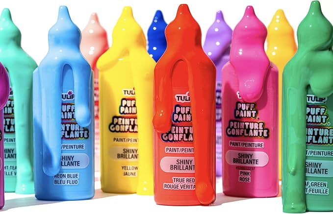 Tulip Puff Paint 20-Color Party Pack, Nontoxic & Waterproof Craft Paint - Image 3