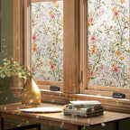 Kromapolis Window Privacy Film Floral Rainbow Decorative Stickers, 3D Static by Kromapolis