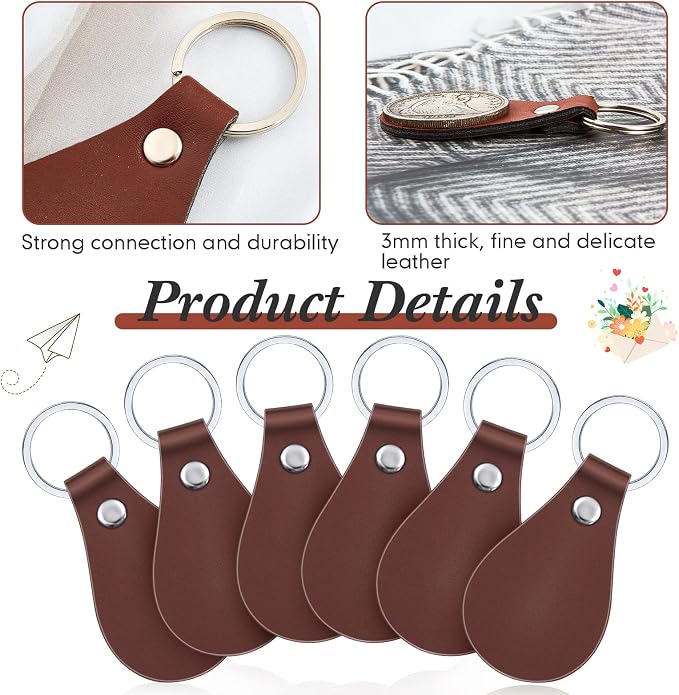 Taiyin 30 Pcs Leather Key Fob Kit - Image 3