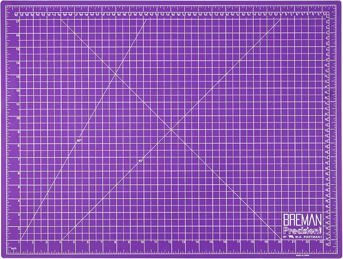 Breman Precision 18x24 Inch Self Healing Cutting Mat – 2-Sided 5-Ply PVC by WAPortman