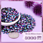 4000PCS 5mm Resin Jelly Rhinestones in Bulk, Bedazzling Flatback Crystals - Image 2