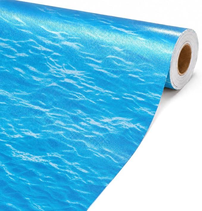 Ocean Waves Bulletin Board Roll Non-Woven Fabric Poster 16in X 20ft | Back to by ClassyWhimsy