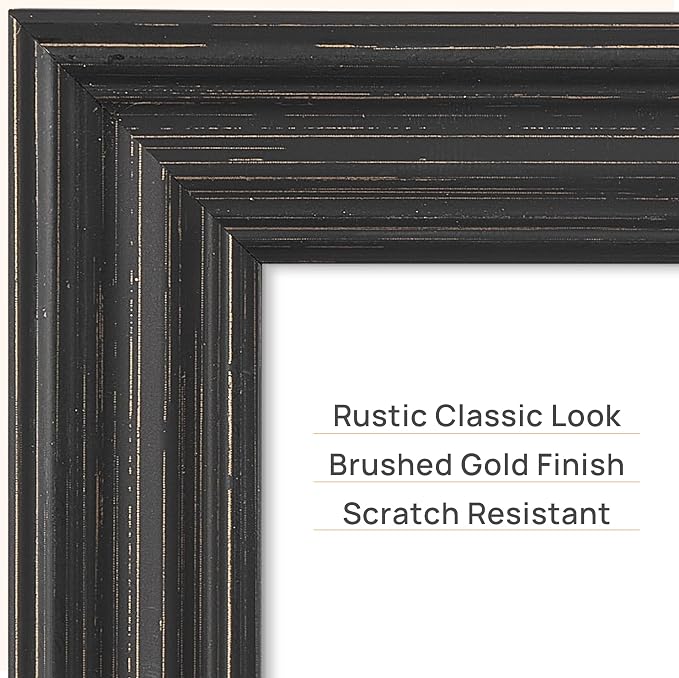 upsimples 5x7 Picture Frame, Vintage Frames Decor, Wall or Tabletop Display - Image 4