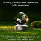 IFOLAINA 3D Butterfly Crystal Ball Decor Lamp Gifts Ideas - Image 4