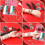 Wuollgess 2600 PCS Christmas Beads, Clay Beads Kit, Pony Beads and Glass Seed - Image 4
