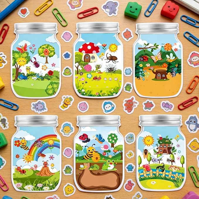 24PCS Insects Stickers Crafts Make Your Own Jar Sticker | Make Your Own Craft - Image 4