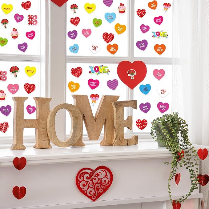 300Pcs Valentine's Day Foam Stickers, Self-Adhesive Heart Foam Stickers - Image 4