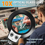 Helping Hands Soldering Station, 10X Magnifying Glass - Image 3