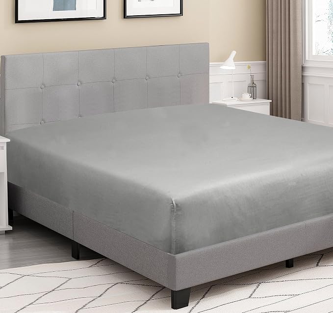 ROYALE LINENS 300 Thread Count 100% Long Staple Combed Cotton Fitted Sheet Twin - Image 3