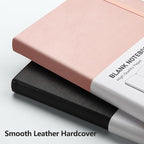 RETTACY Blank Journal Notebook, 192 Pages, A5 Medium Size | Leather Hardcover - Image 4