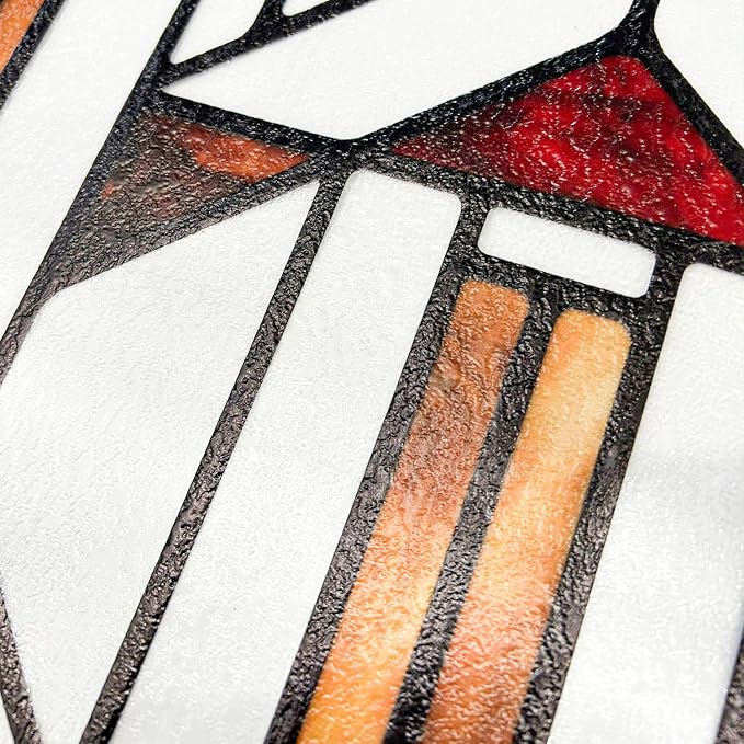 Faux Stained Glass Window Film, Decorative Window Privacy Film - Image 7