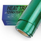 HTVRONT Green Glitter HTV by HTVRONT