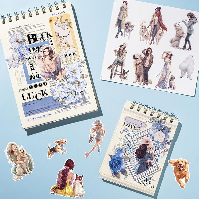 JOYCHOIC Scrapbook Stickers Set, Junk Journal Supplies, Bullet Journals - Image 3
