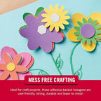 VELCRO Brand Sticky Back Hexagons, 150pk Dots - Image 5