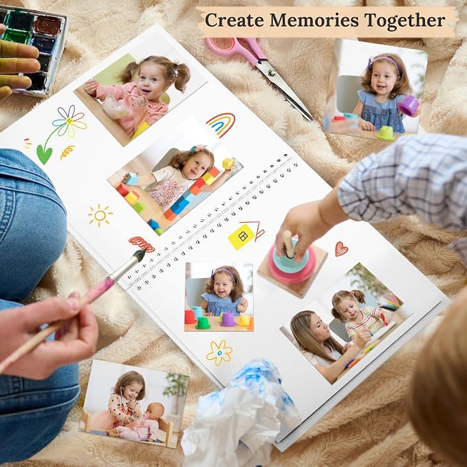 Scrapbook 12x12 Inch DIY Scrapbook Album Hardcover Kraft Paper 100 pages/50 - Image 3