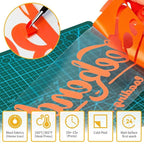 VinylRus Heat Transfer Vinyl-12” x 35FT Red Orange Iron on Vinyl Roll - Image 3